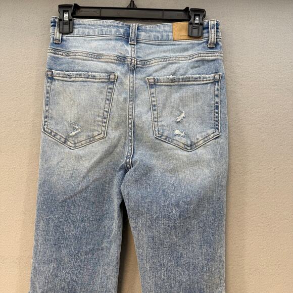 BKE Jeans Women's 26x29.5 (2) Light Blue Billie Slim Fit High Rise Flare Preppy - Picture 3 of 15